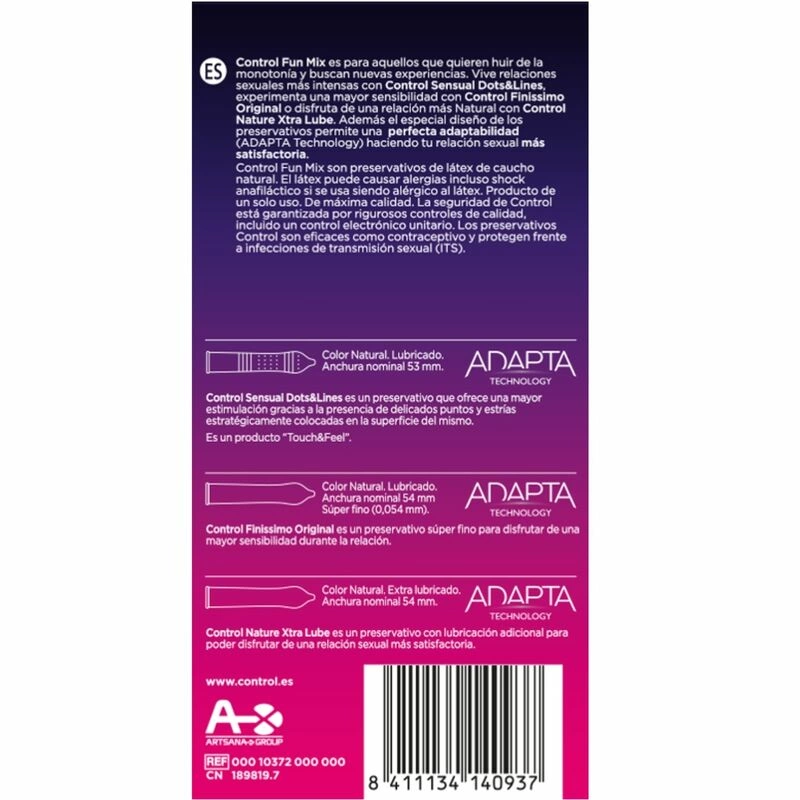 Control Feel Fun Mix Zestaw Prezerwatyw 6 szt. Anatomiczne i Ultracienkie