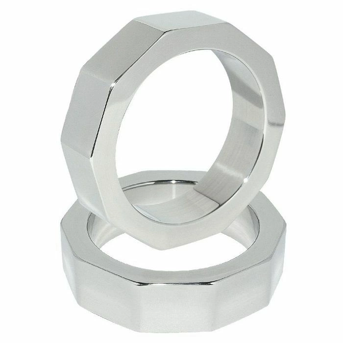 Metal Hard - pierścień anatomiczny stalowy 45 mm, gładka powierzchnia