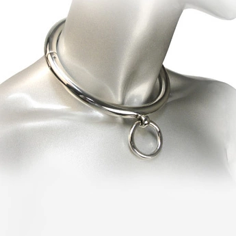 Metal Hard naszyjnik stalowy z pierścieniem O-Ring 18 cm chrom