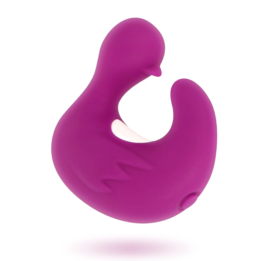 Coverme DuckyMania silikonowy naparstek stymulujący, akumulatorowy, fioletowy