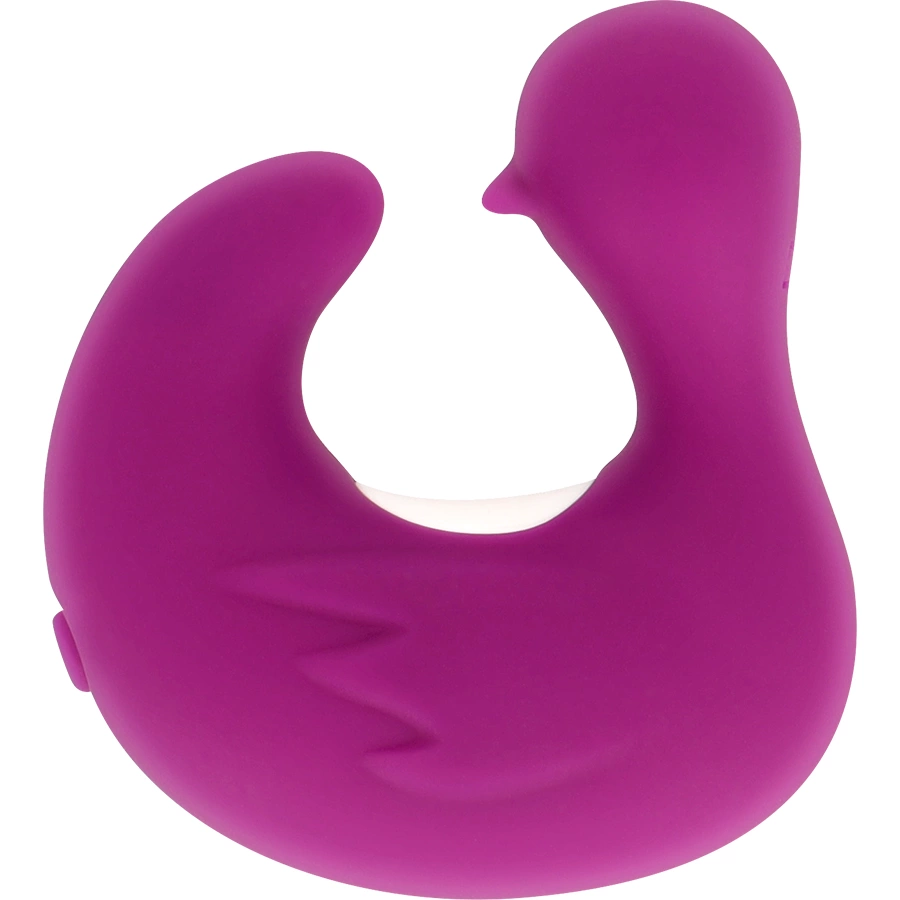Coverme DuckyMania silikonowy naparstek stymulujący, akumulatorowy, fioletowy