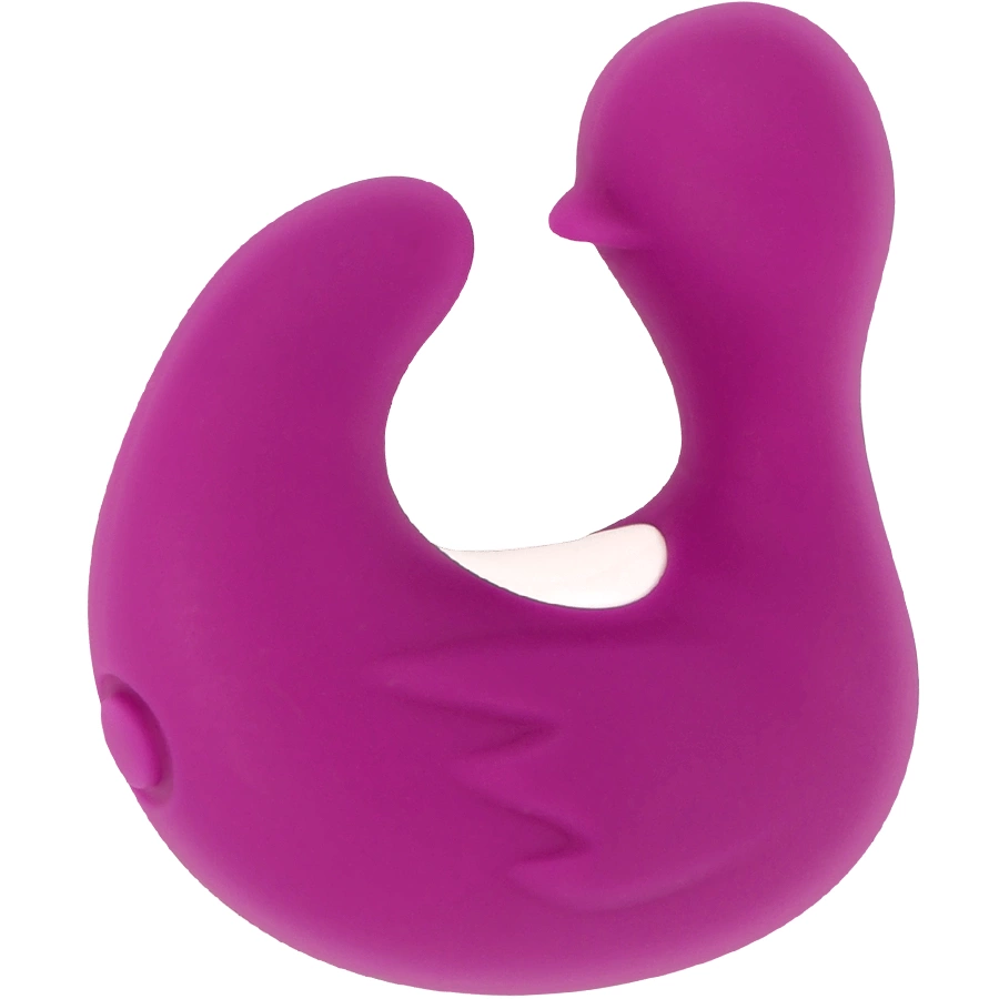 Coverme DuckyMania silikonowy naparstek stymulujący, akumulatorowy, fioletowy
