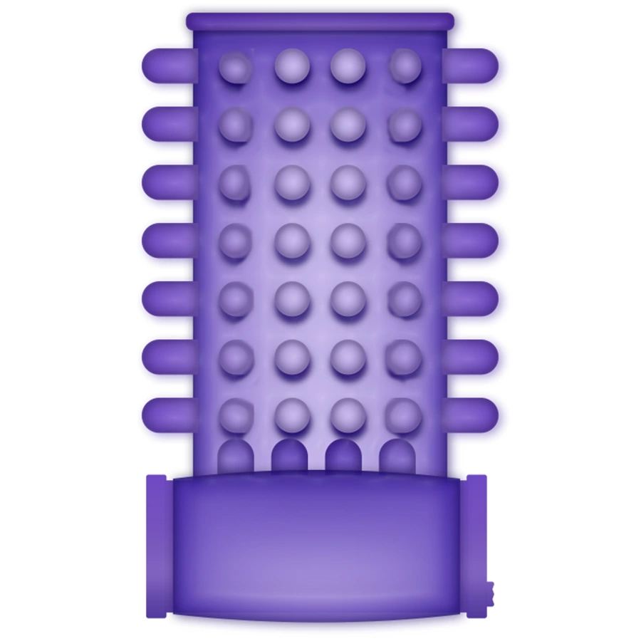 CASUAL LOVE Pierścień Wibrujący Fioletowy - Elastyczny Model z Wypustkami