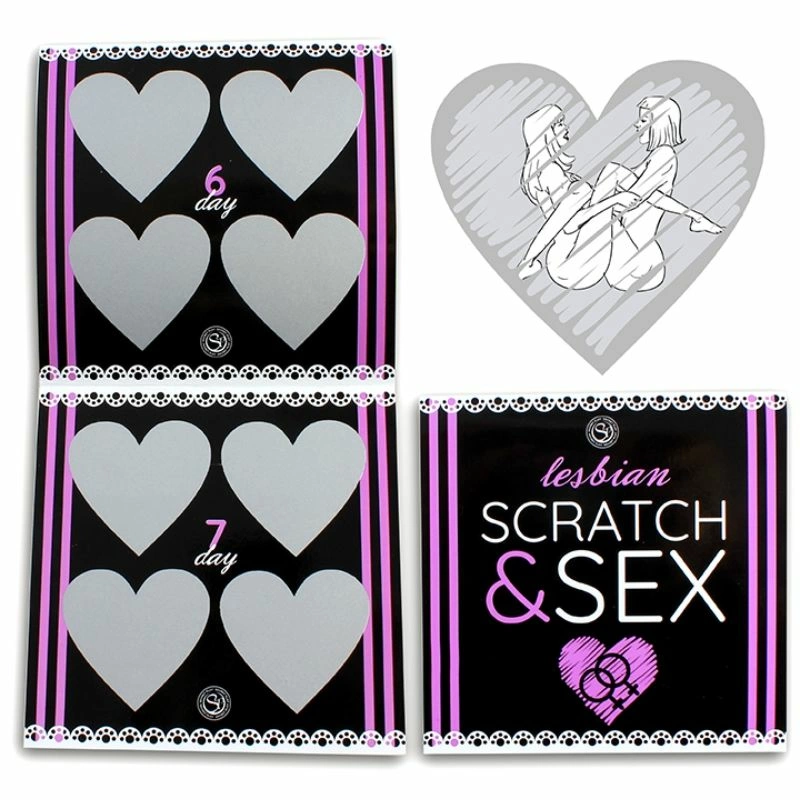Secret Play Scratch & Fun Gra dla Par - Wersja Lesbijek, wielojęzyczna