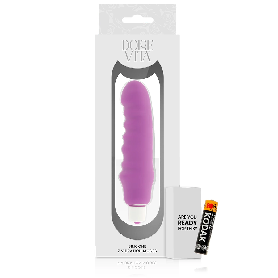 Dolce Vita Geniuszowy Fioletowy Model Silikonowy 7 trybow 150mm