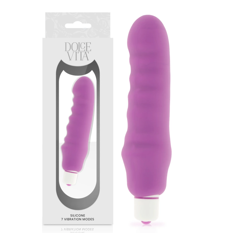 Dolce Vita Geniuszowy Fioletowy Model Silikonowy 7 trybow 150mm