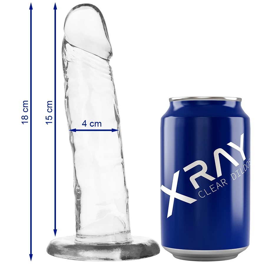 XRAY Jasny Model Clear 18 cm - Elastyczna Powierzchnia, Przezroczysty