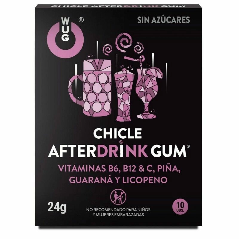 WUG GUM After Drink guma cytrynowo-ananasowa 10 sztuk suplement