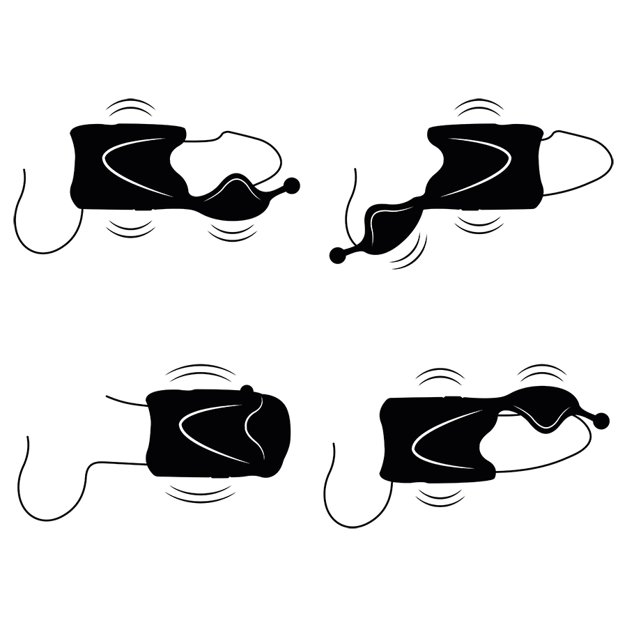 Jamyjob Intymna Maszyna Wibracyjna Silikon 9 Trybow USB Wodoodporna