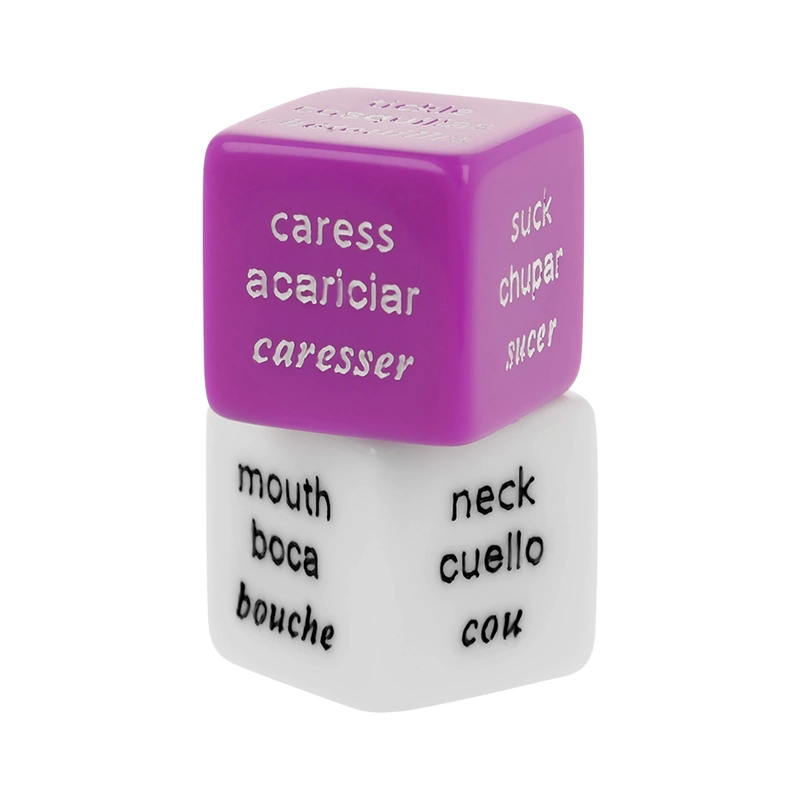 COVERME Gra w Kości dla Par ES/FR/EN z satynowym etui 2cm