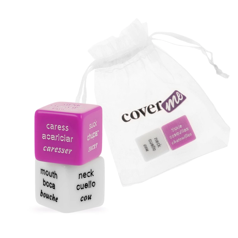 COVERME Gra w Kości dla Par ES/FR/EN z satynowym etui 2cm