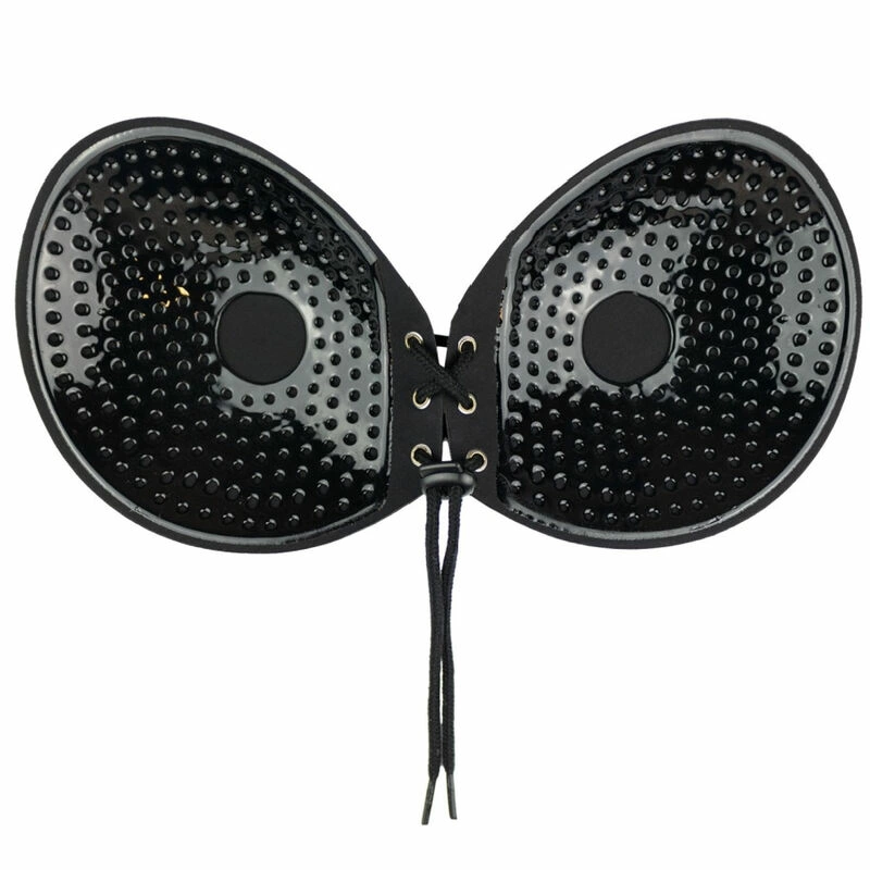 Bye Bra Round Lace-it biustonosz samoprzylepny czarny E bez ramiączek