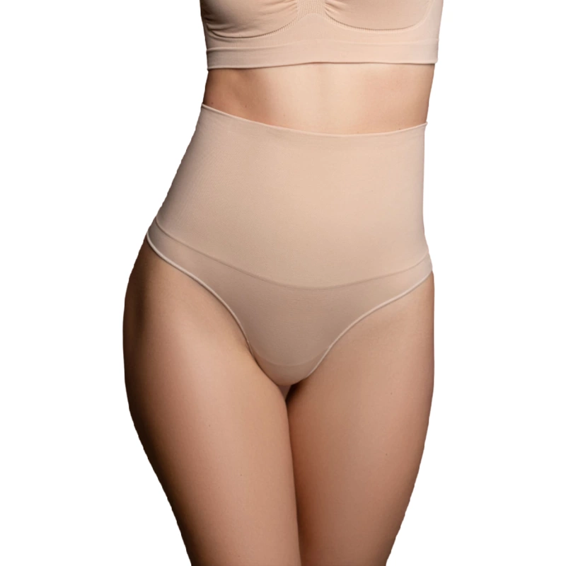 Bye Bra Stringi Bezszwowe Modelujące Beżowe Rozmiar M