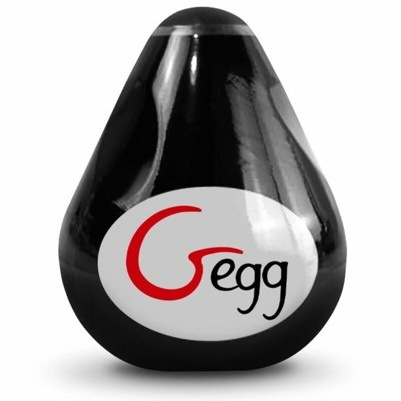 Gvibe G-Egg czarne - elastyczne jajko intymne z teksturą 3D TPE