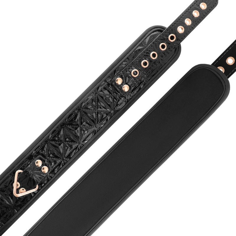BEGME Black Edition Premium - Kołnierz z wegańskiej skory i neoprenem