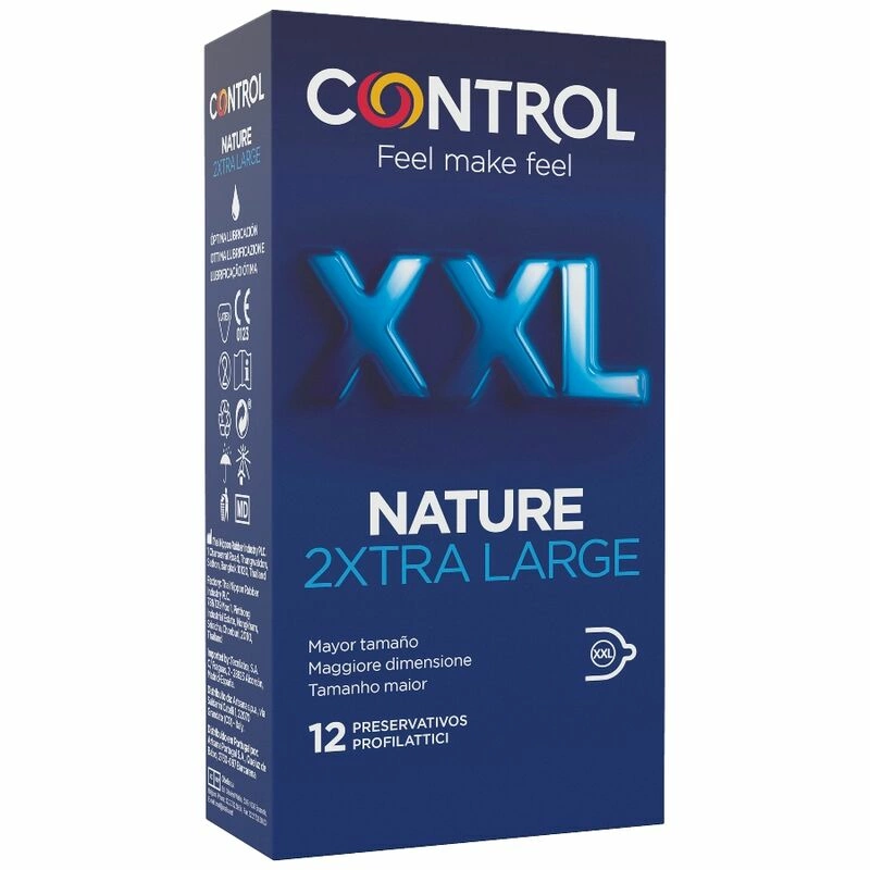 Control Nature XXL prezerwatywy anatomiczne 12 szt. extra duży rozmiar