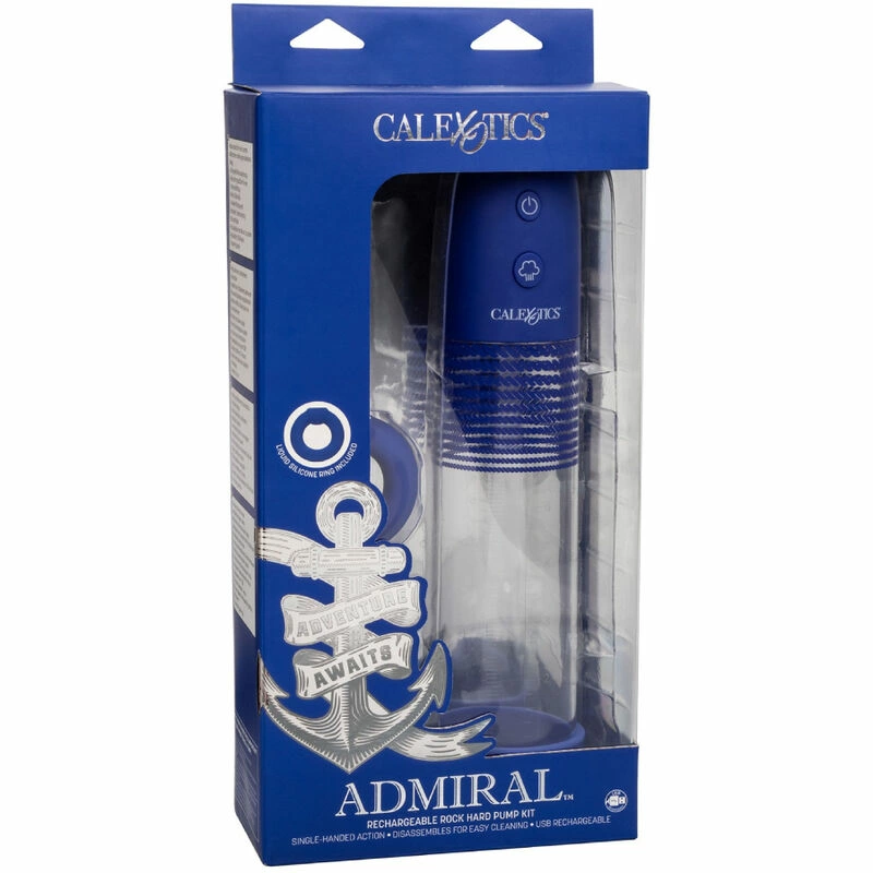CalExotics Admiral zestaw automatycznej pompy z ładowaniem USB, silikon
