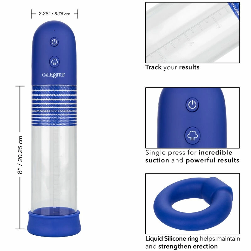 CalExotics Admiral zestaw automatycznej pompy z ładowaniem USB, silikon