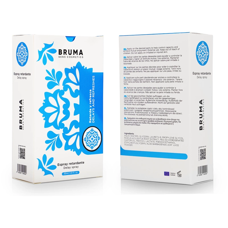 BRUMA Spray Odświeżający Opoźniający 30ml - Precyzyjna Aplikacja