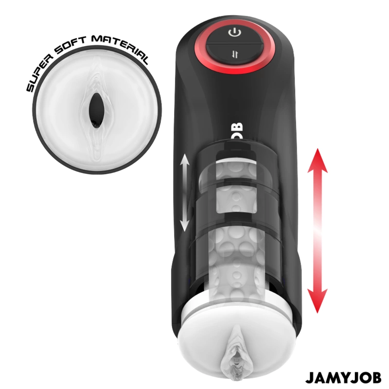 Jamyjob Gravity - automatyczna maszyna intymna, 5 trybow, czarna
