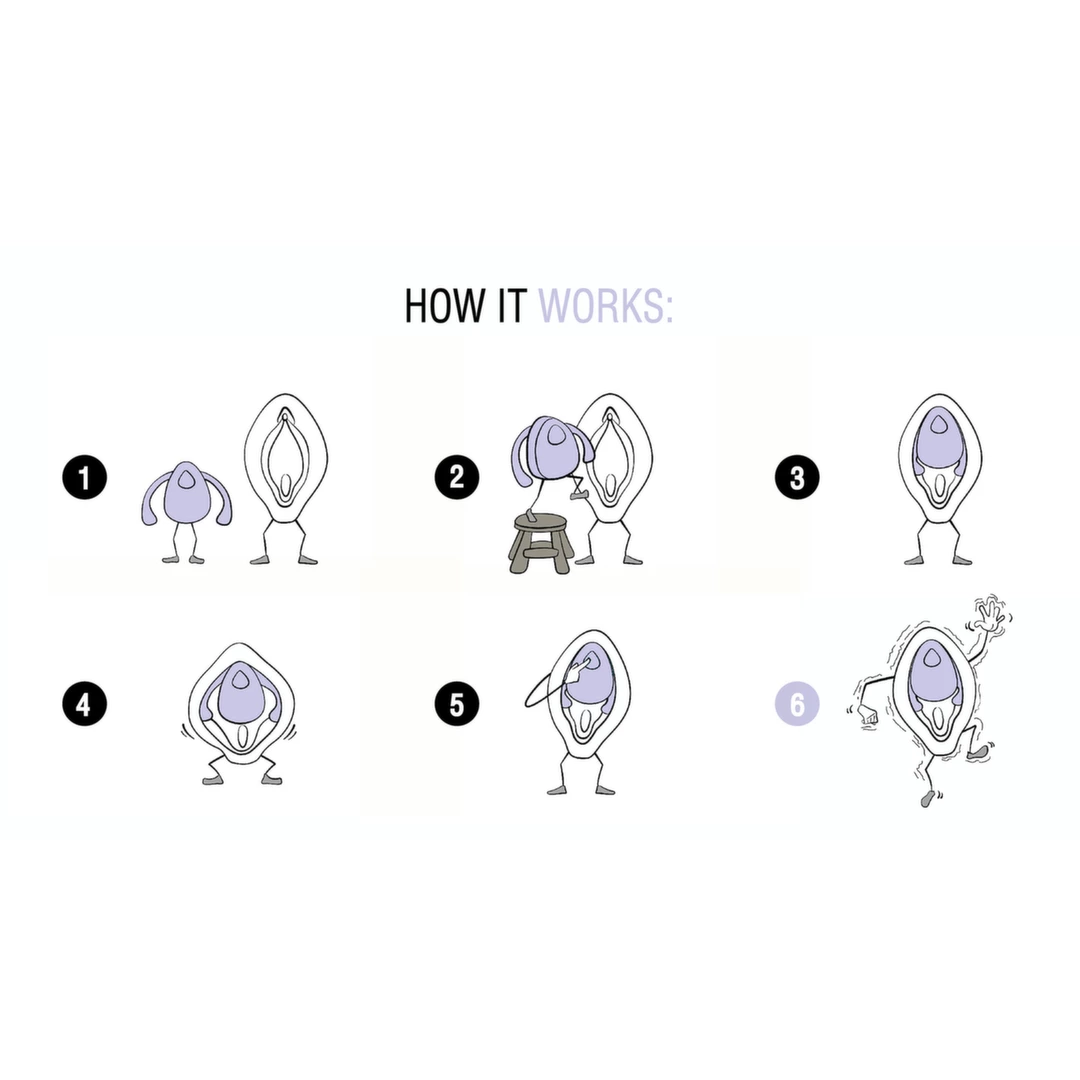 Biały podwójny wibrator silikonowy do stymulacji łechtaczki dla par Dame Products EVA II Quartz