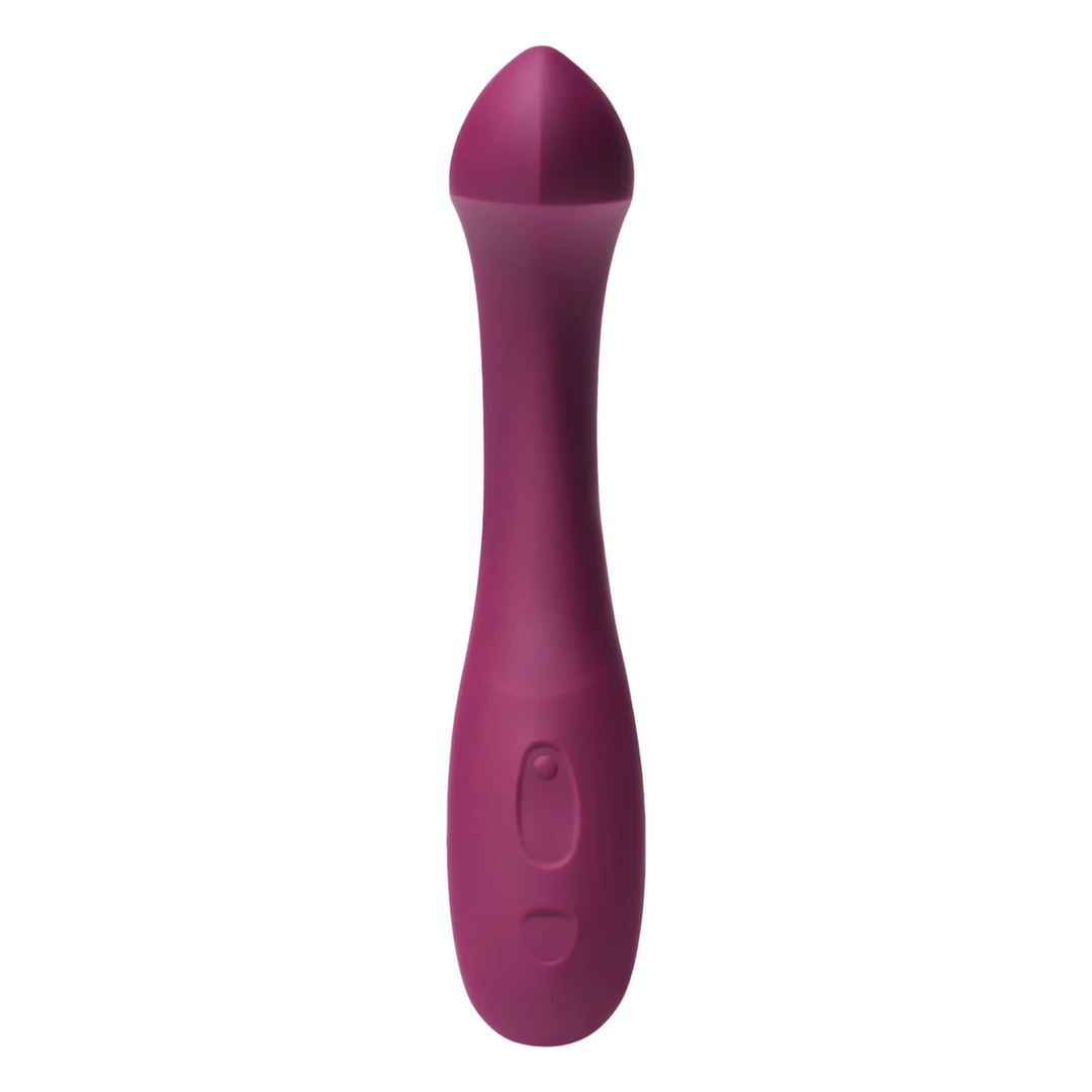 Wibrator do masturbacji pochwy wykonany z silikonu w kolorze fioletowym Dame Products Arc Berry