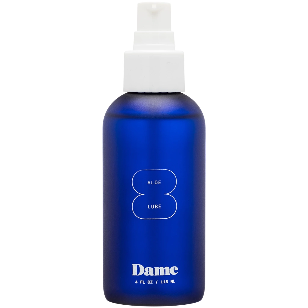 Lubrykant dopochwowy na bazie wody z dodatkami aloesu, komosy ryżowej i owsa Dame Products Aloe Lube 118 ml