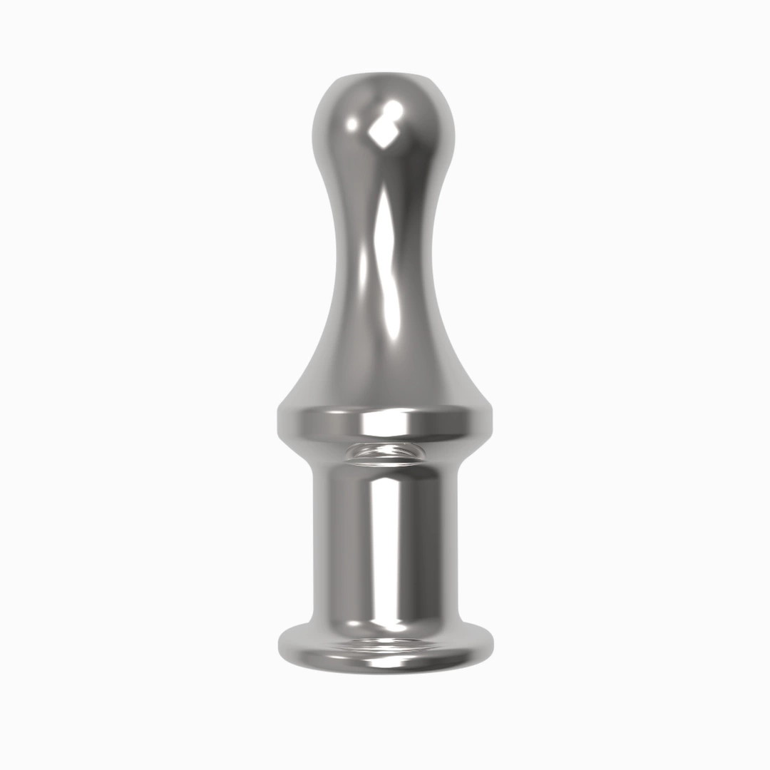 Plug analny z otworem wykonany z aluminium w kolorze srebrnym Diogol Jaz Open Anal Plug