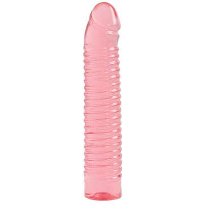 Realistyczne dildo do masturbacji wykonane z różowego silikonu Doc johnson Sunrise 18 cm