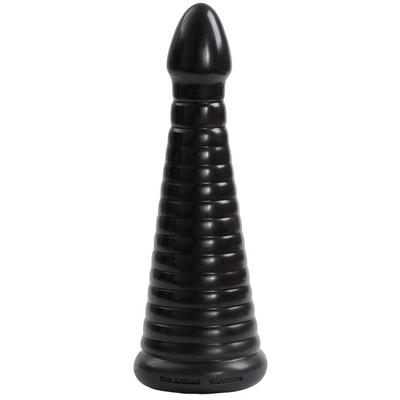 Korek analny wykonany w kolorze czarnym w kształcie piramidy Doc Johnson 28 cm