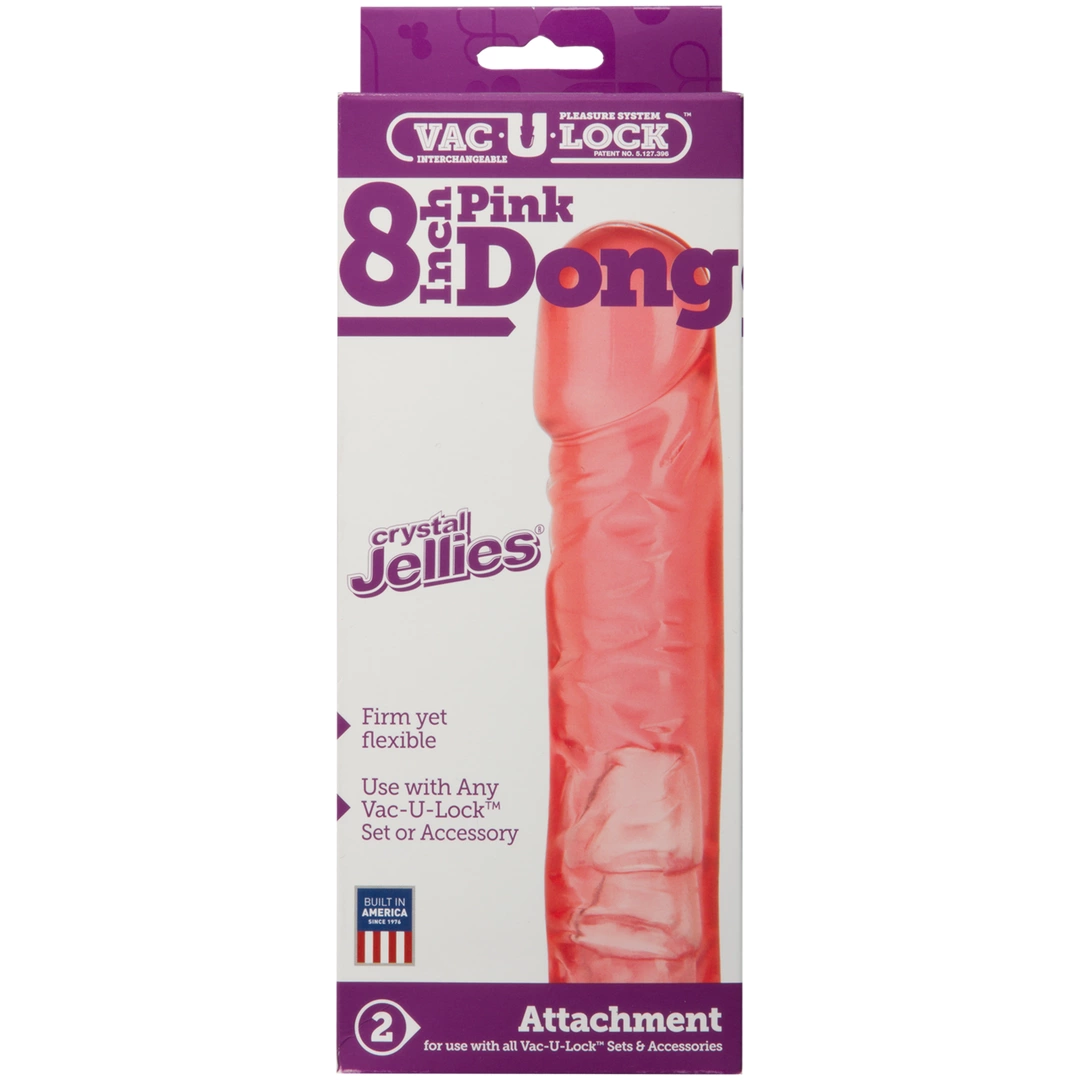 Realistyczne duże dildo do masturbacji wykonane z różowego silikonu Doc Johnson 20 cm