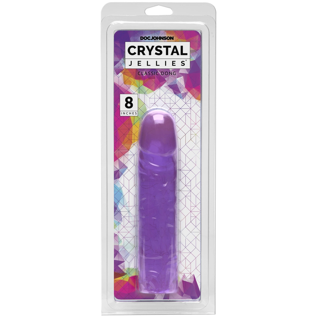 Doc Johnson Crystal Jellies Classic 20 cm transparentny model elastyczny