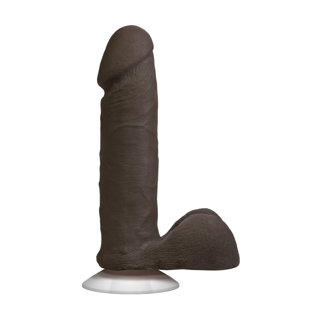 Dildo realistyczne silikonowe z jądrami i przyssawką Doc Johnson Ultraskyn 16 cm