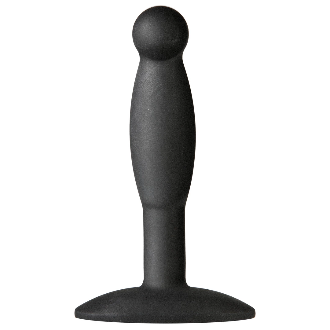 Korek analny wykonany z czarnego silikonu Doc Johnson Minis 7 cm