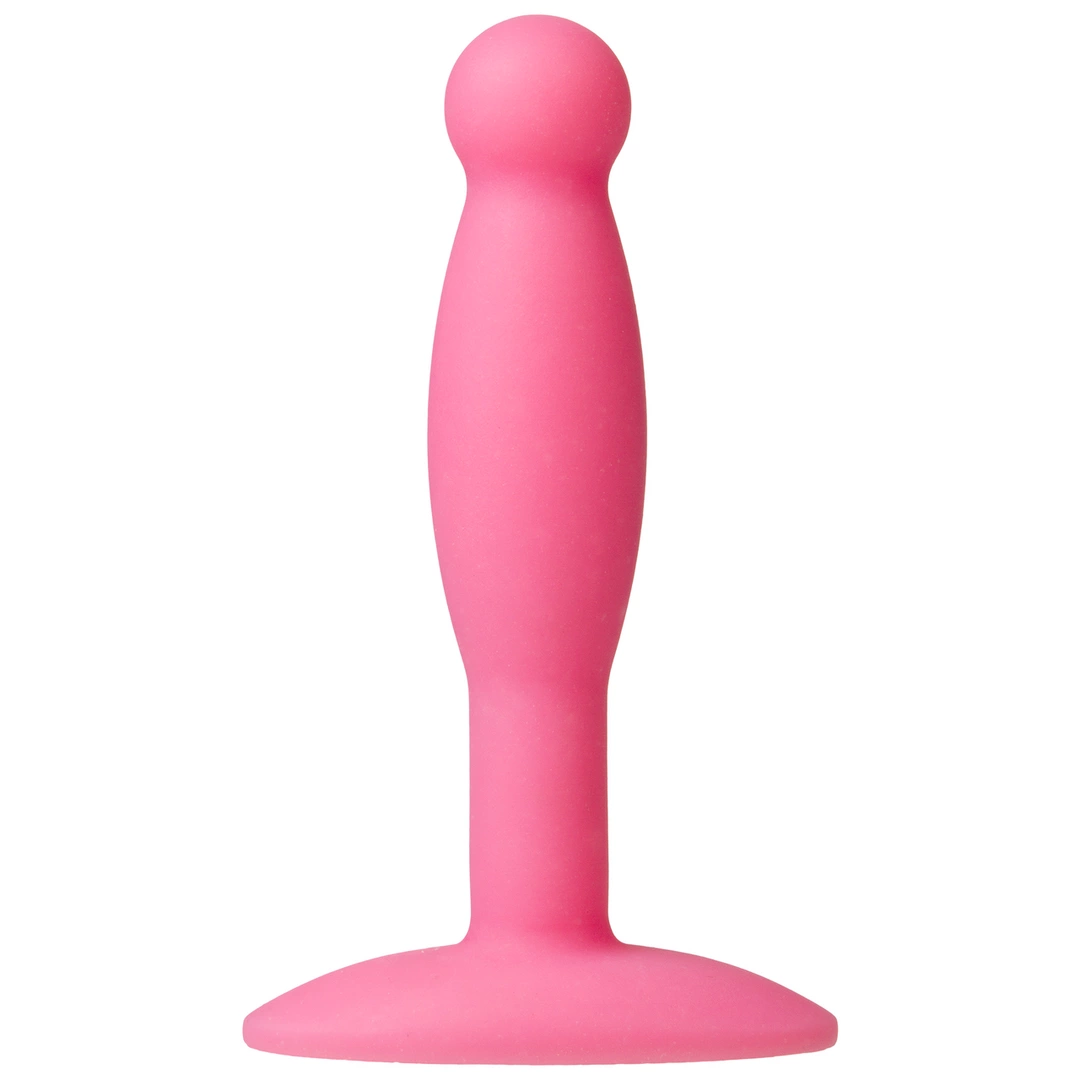 Korek analny wykonany z różowego silikonu Doc Johnson Minis 7 cm