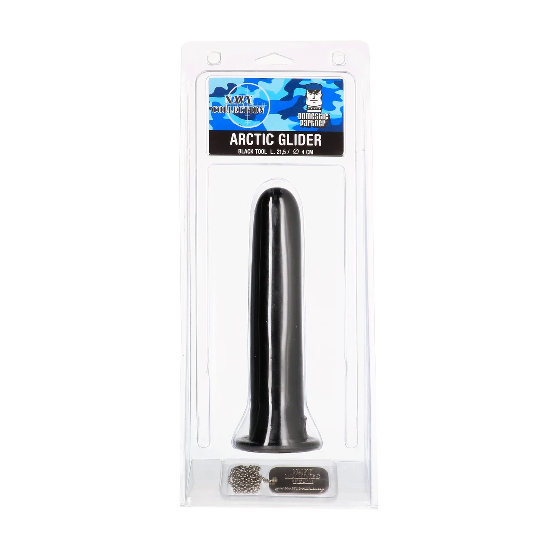 Korek analny wykonany z barwionego na czarno chlorku winylu Domestic Partner 22 cm Korek analny wykonany z barwionego na czarno chlorku winylu Domestic Partner 22 cm