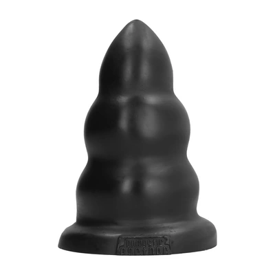 Korek analny wykonany z barwionego na czarno chlorku winylu Domestic Partner Butt Buster 20 cm