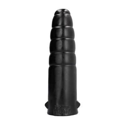 Korek analny wykonany z barwionego na czarno chlorku winylu Domestic Partner 27 cm