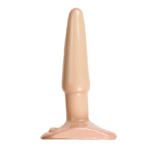 Korek analny mały wykonany z chlorku winylu w kolorze beżowym Doc Johnson Classic Butt Plug 