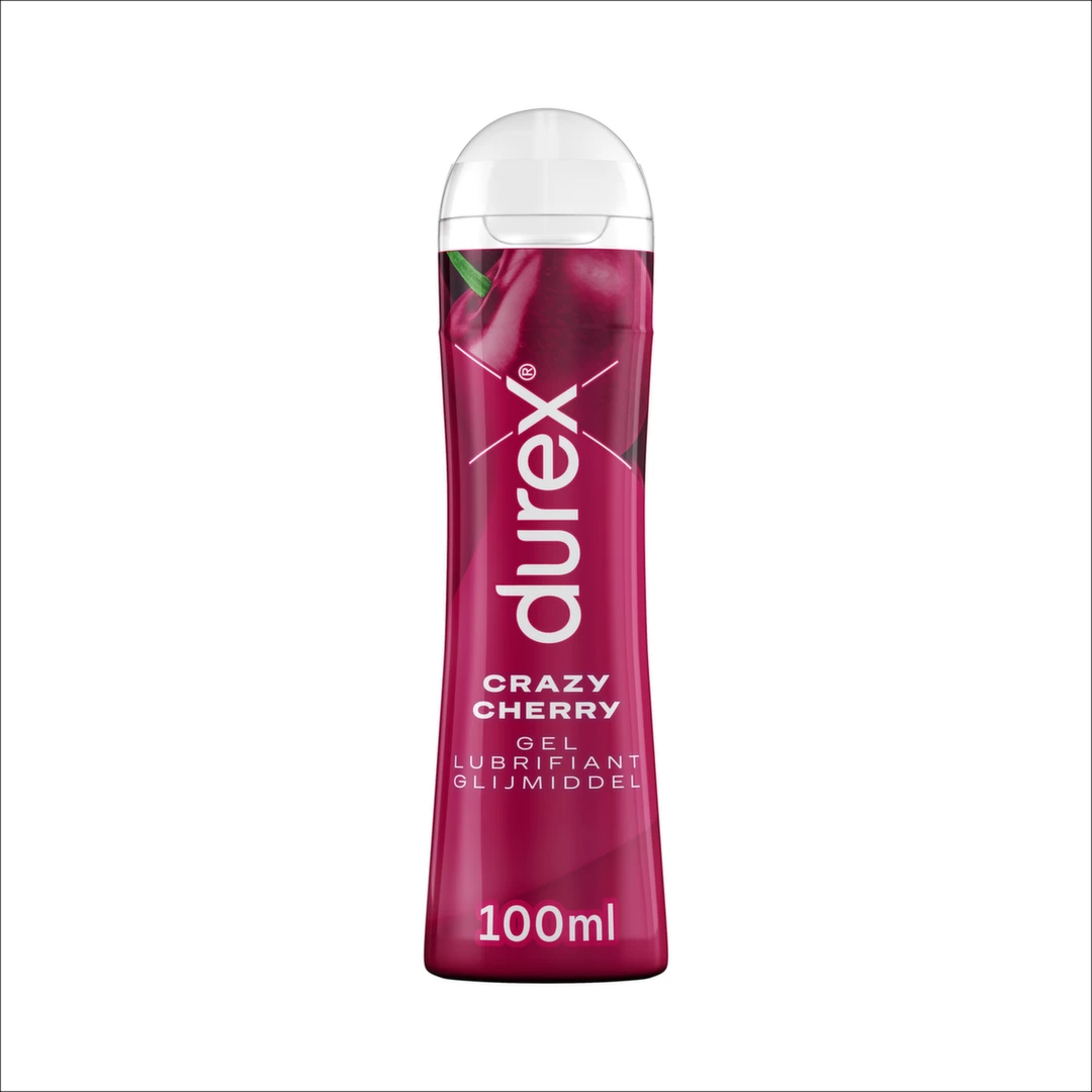 Lubrykant dopochwowy i analny na bazie wody o smaku wiśniowym Durex Lubricant Crazy Cherry 100 ml