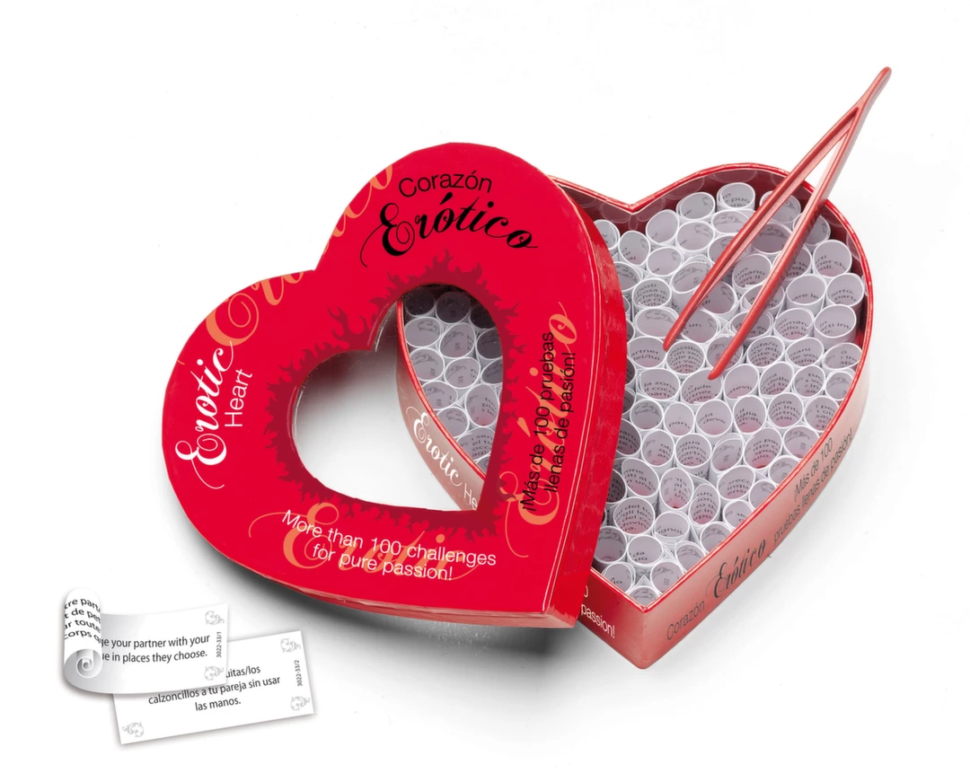 Tease & Please Erotic Heart gra dla par ponad 100 wyzwań miłosnych EN-ES