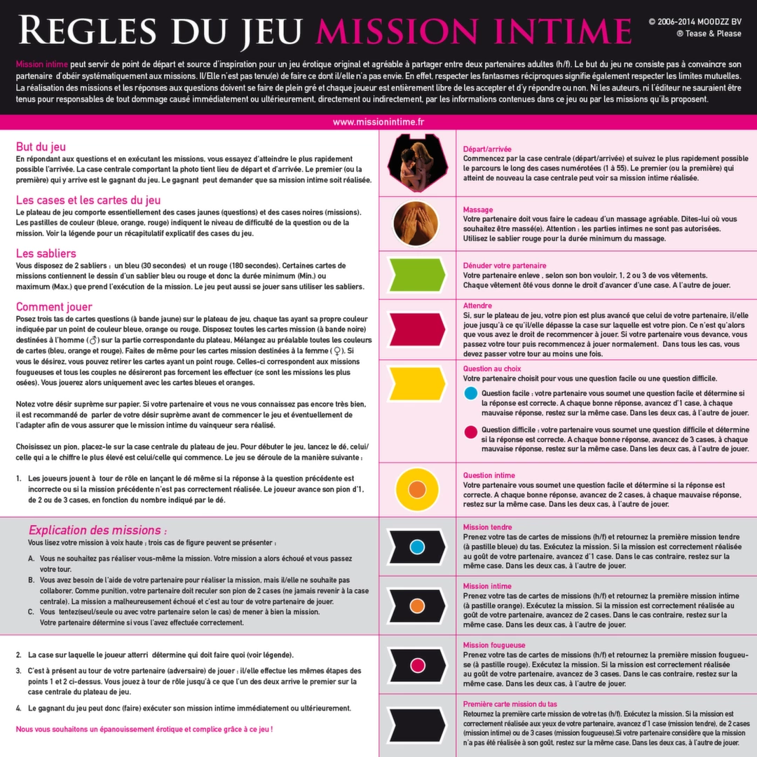 Mission Intime Classique gra partnerska karciana 480 zadań PL/FR