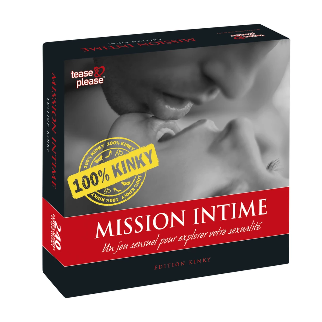 Tease & Please Mission Intime 100% Kinky - gra dla par, 240 kart, FR