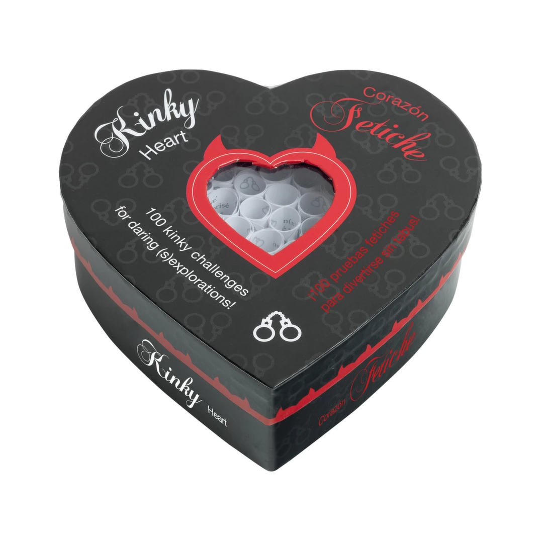 Kinky Heart & Corazon Fetiche - Zestaw 100 wyzwań dla par w pudełku serce
