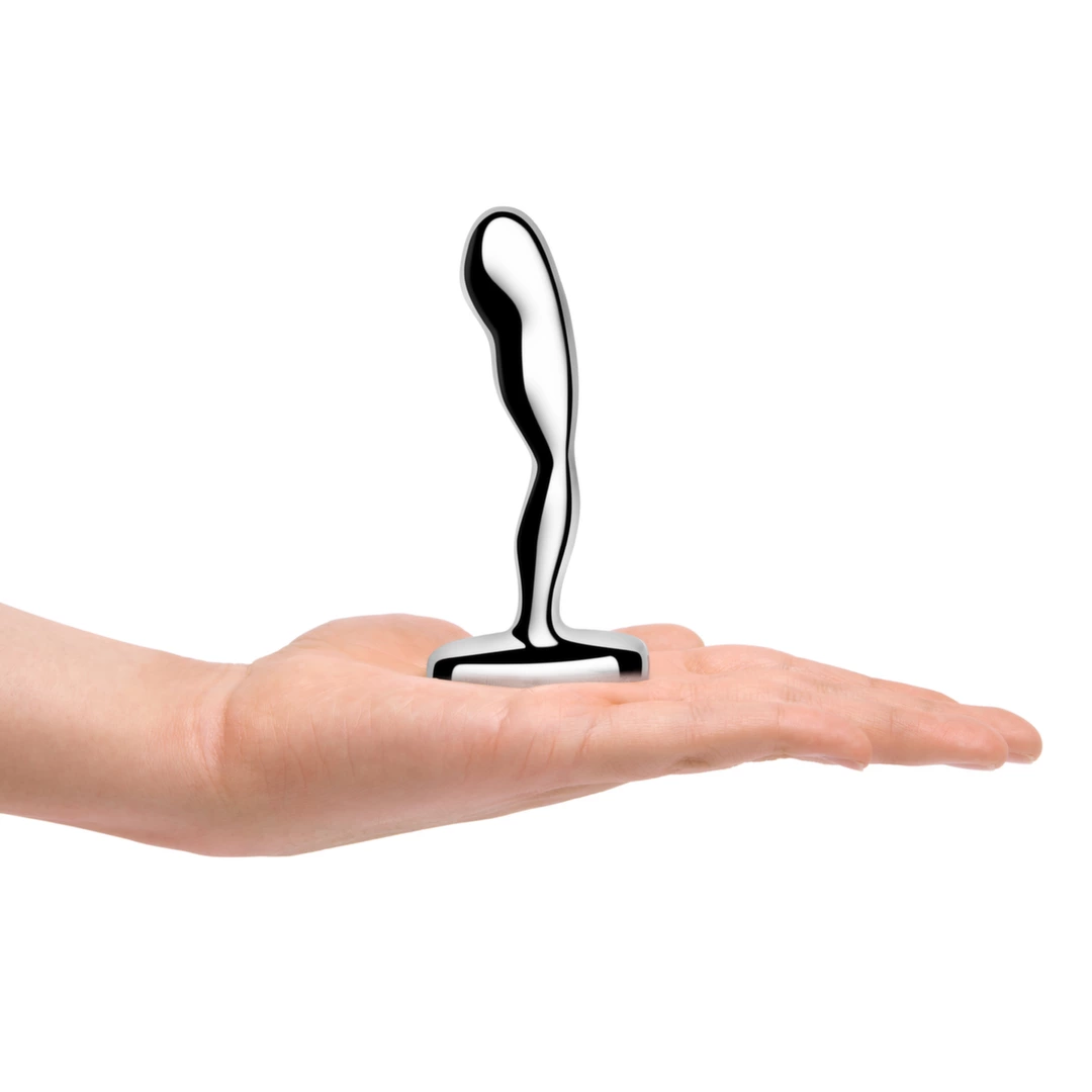 b-Vibe Stainless Steel Plug Prostatyczny z Bezpiecznym Uchwytom