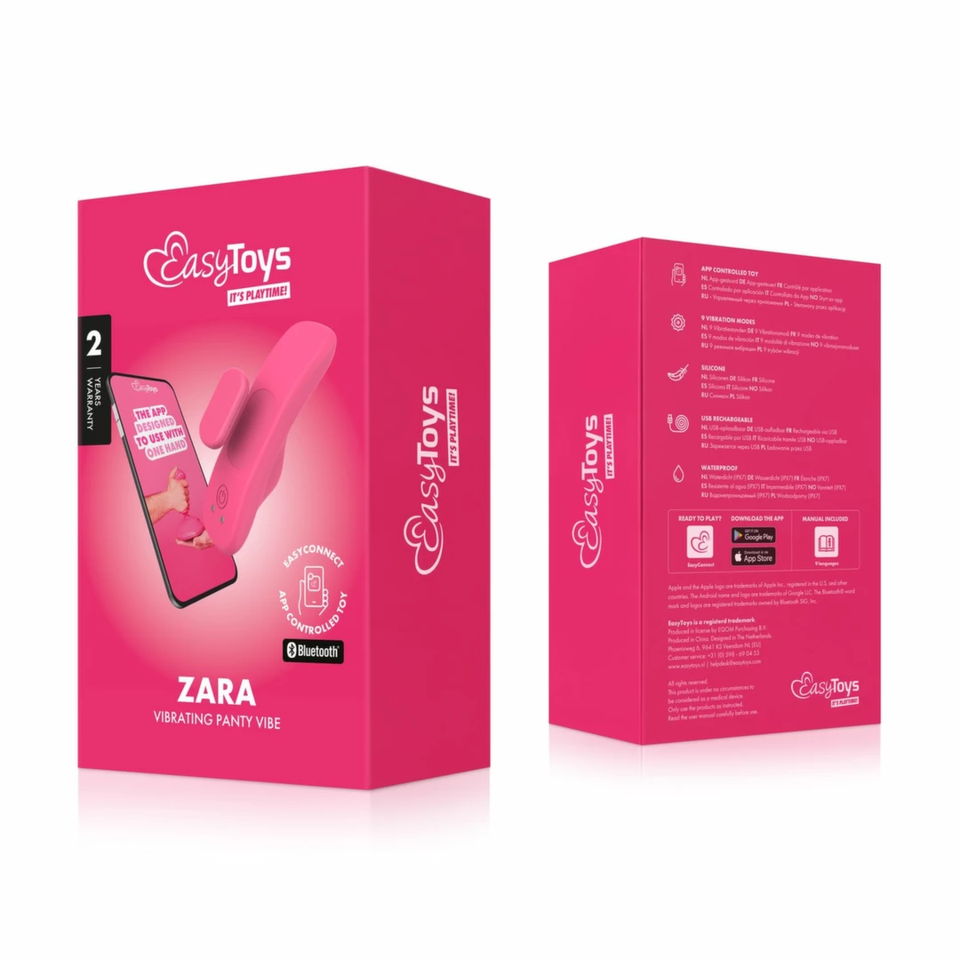 EasyConnect Zara - Intymny Wibrator Sterowany Aplikacją, Magnetyczny Klips