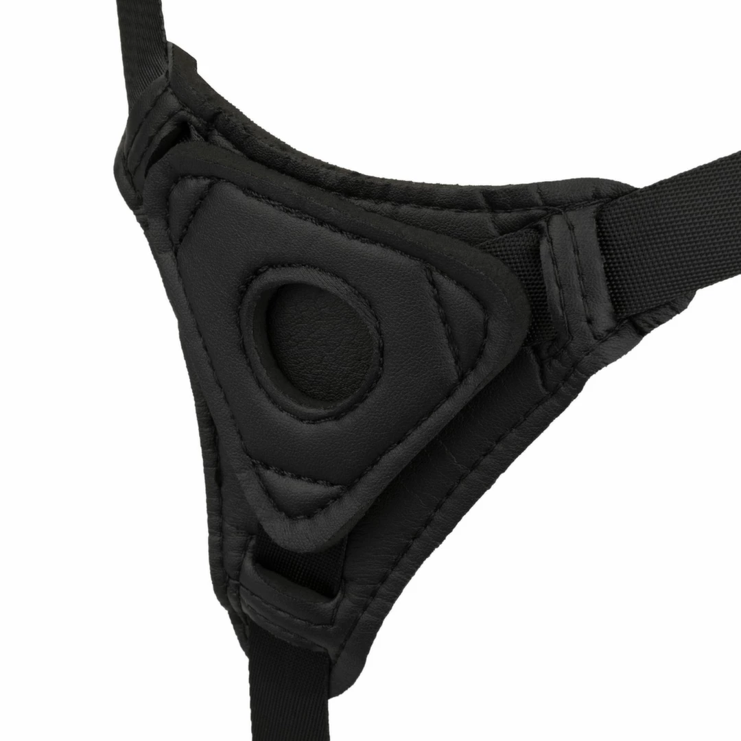 EasyToys Silicone Strap-On Bended - Zestaw z regulowanym uprzężą, silikonowy