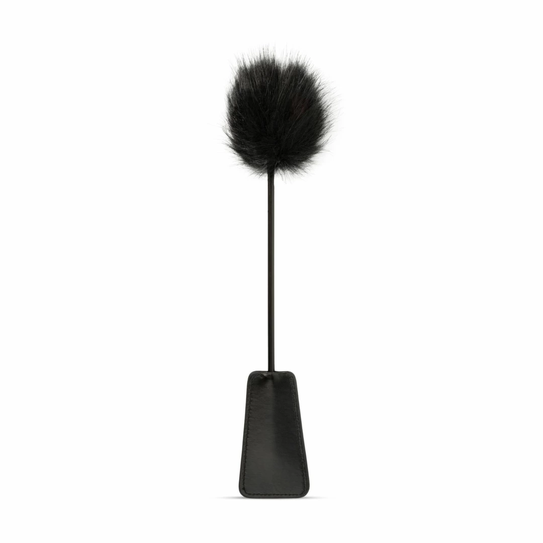TeaseMe Duo Tickler & Whip Black 2w1 - piorka i bat do masażu 39 cm