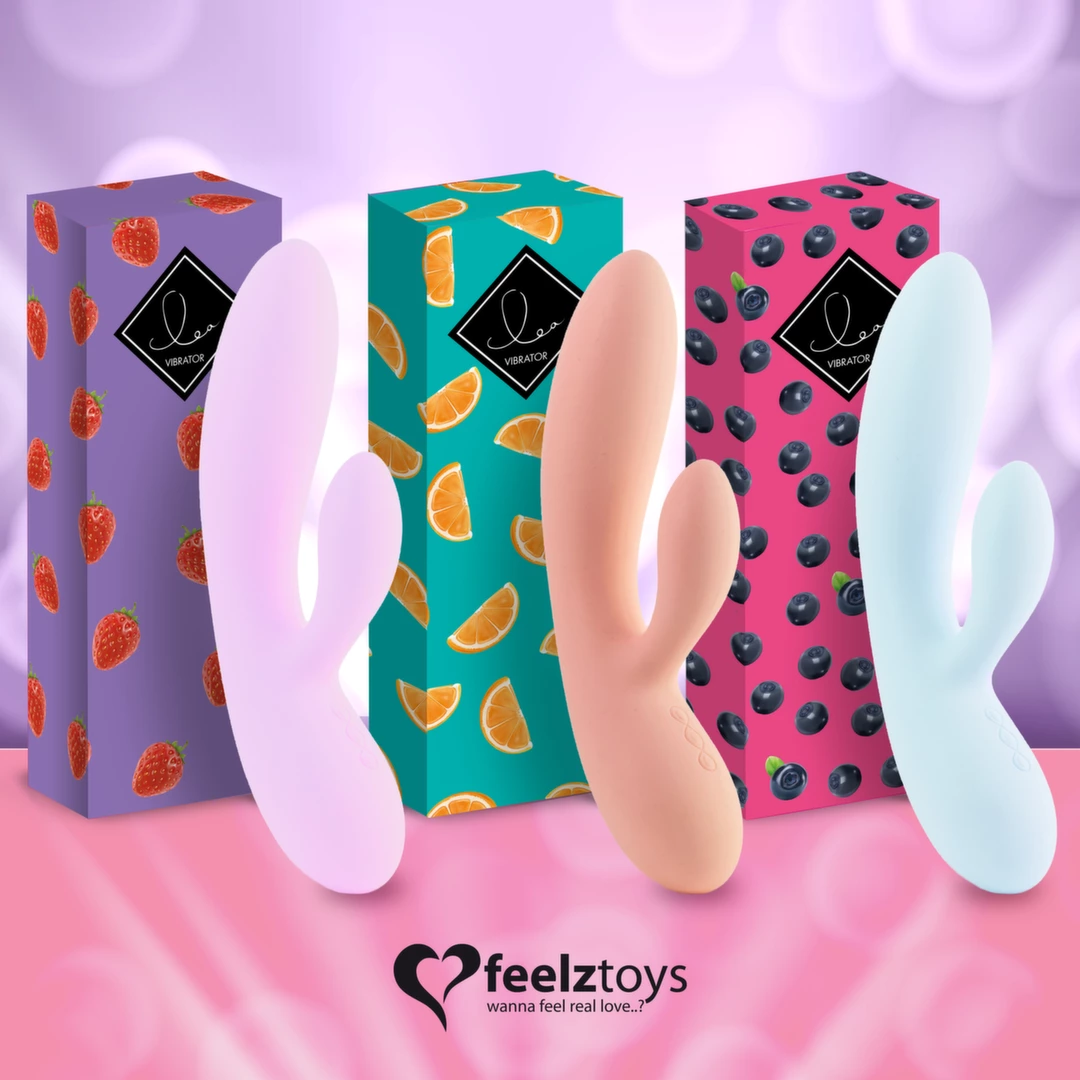 Wibrator silikonowy do masturbacji łechtaczki i punktu G zakrzywiony w kolorze beżowym FeelzToys Lea Citrus