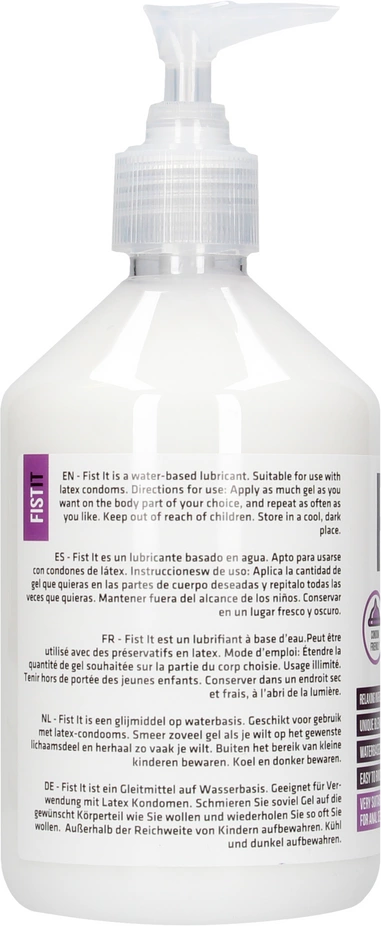 Relaksujący lubrykant nawilżający na bazie wody do seksu analnego Fist It by Shots 500 ml